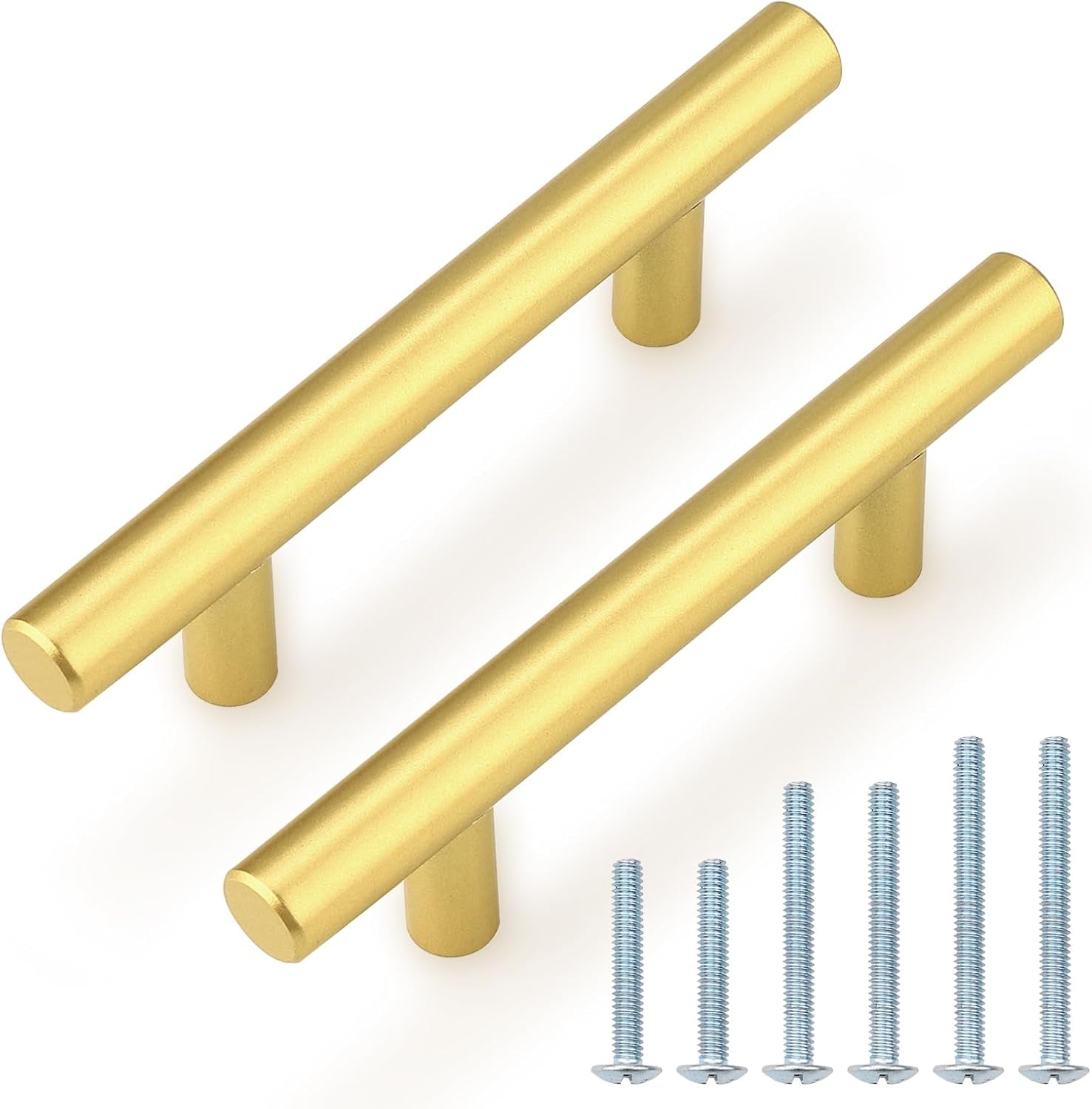 10 Pack| 2 Inch Flat Black Kitchen Cabinet T Bar Knobs Single Hole Modern Bedroom Dresser Pull Kitchen Cabinet Handles