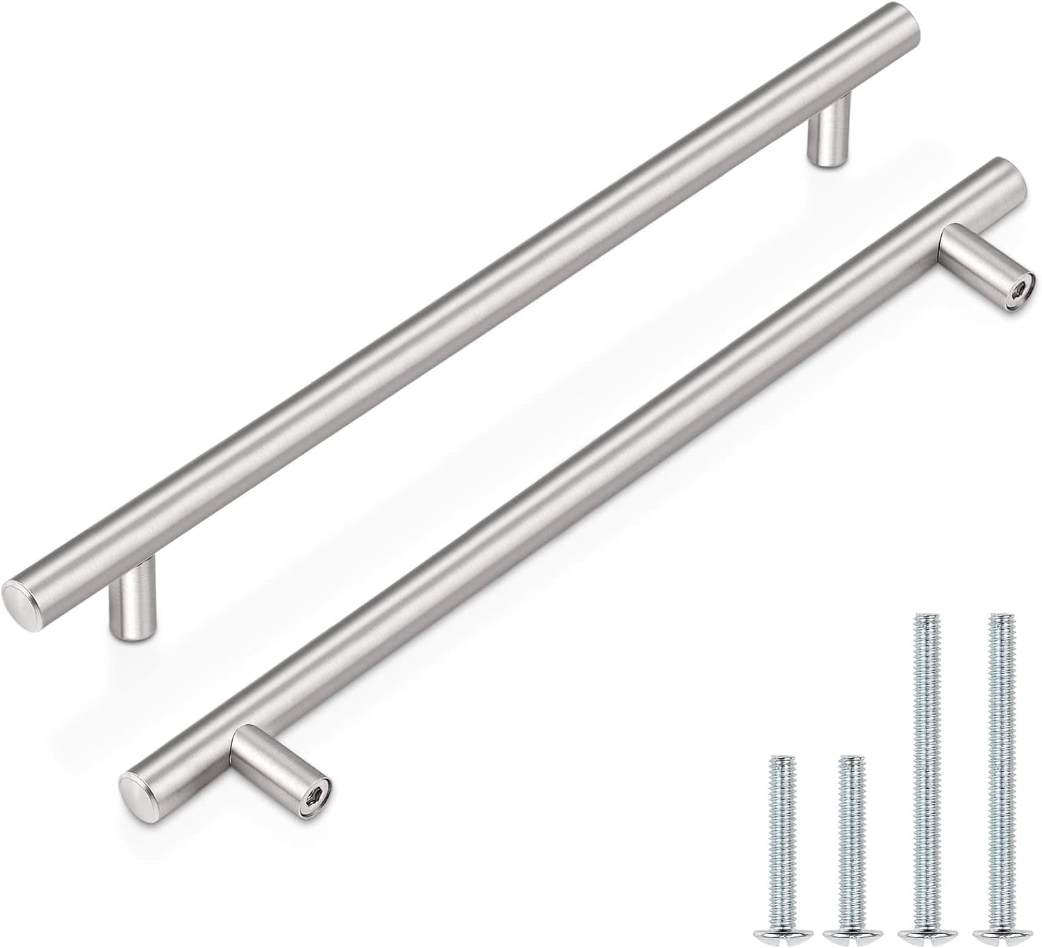 10 Pack| 2 Inch Flat Black Kitchen Cabinet T Bar Knobs Single Hole Modern Bedroom Dresser Pull Kitchen Cabinet Handles