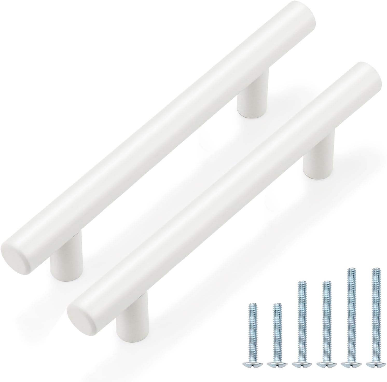 10 Pack| 2 Inch Flat Black Kitchen Cabinet T Bar Knobs Single Hole Modern Bedroom Dresser Pull Kitchen Cabinet Handles