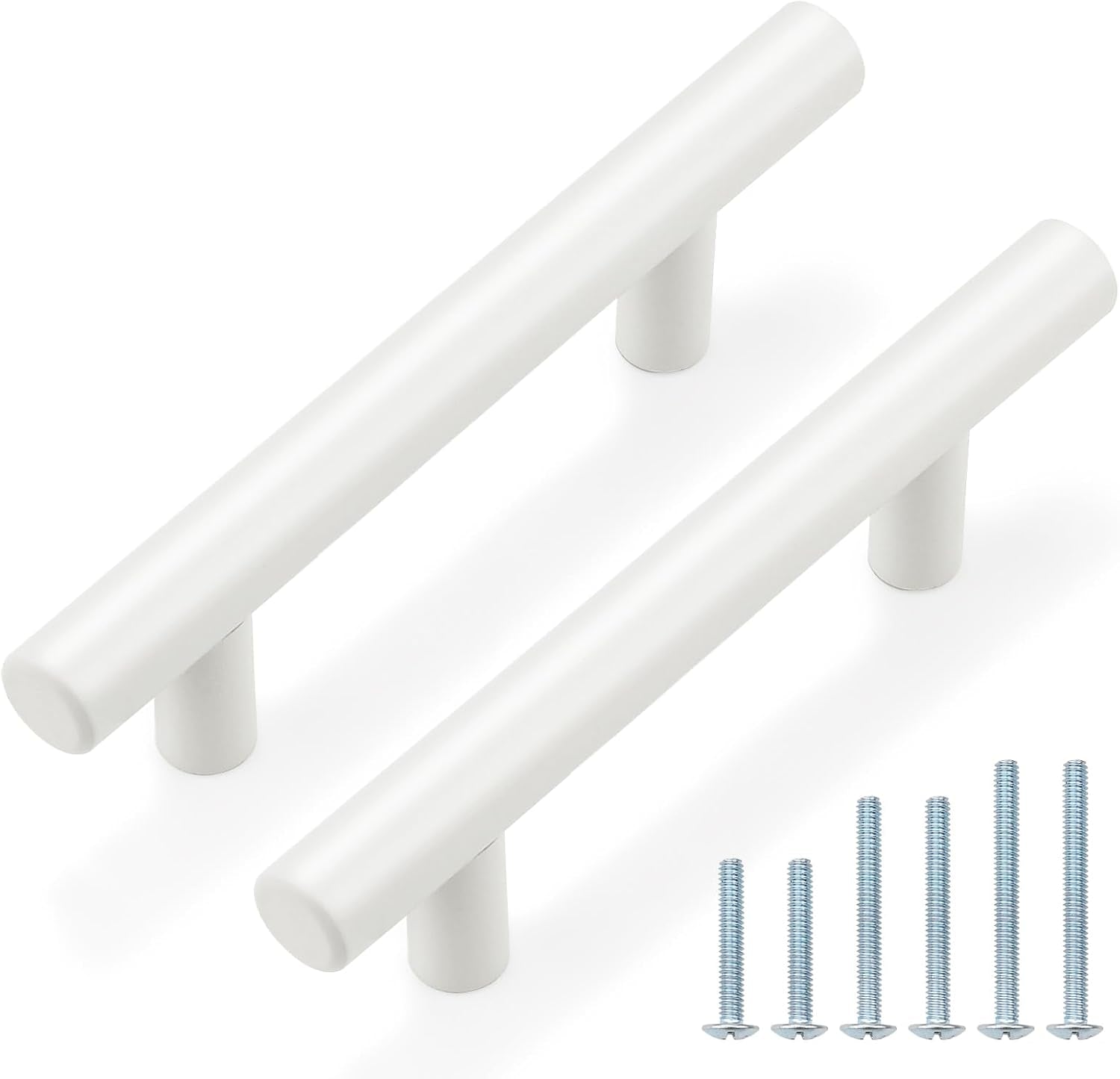 10 Pack| 2 Inch Flat Black Kitchen Cabinet T Bar Knobs Single Hole Modern Bedroom Dresser Pull Kitchen Cabinet Handles