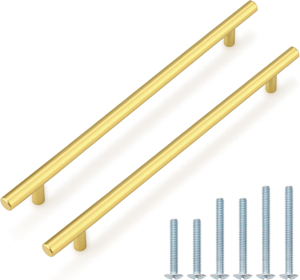 10 Pack| 2 Inch Flat Black Kitchen Cabinet T Bar Knobs Single Hole Modern Bedroom Dresser Pull Kitchen Cabinet Handles