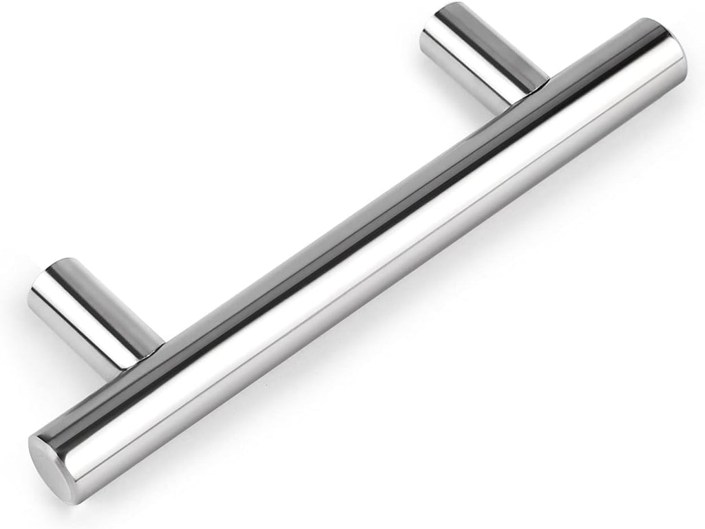 10 Pack| 2 Inch Flat Black Kitchen Cabinet T Bar Knobs Single Hole Modern Bedroom Dresser Pull Kitchen Cabinet Handles